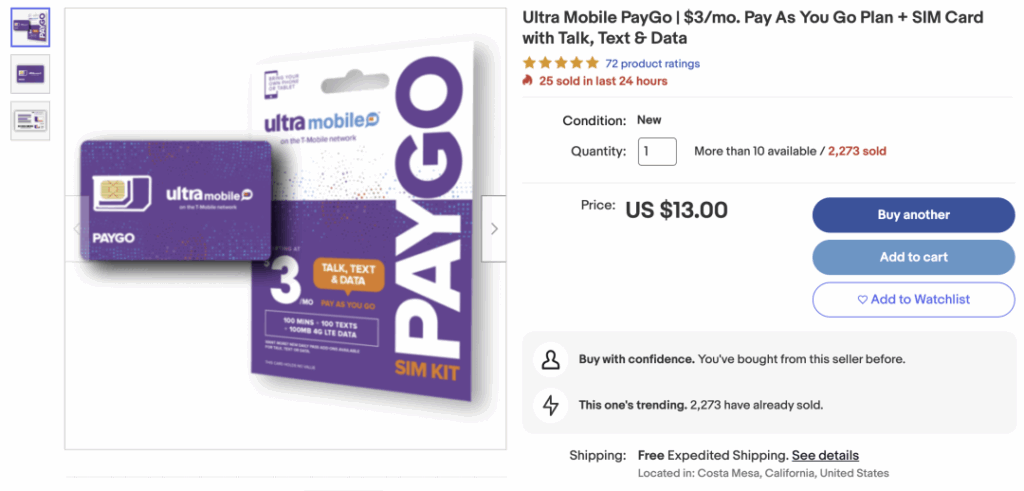 Ultra Mobile PayGo 电话卡全攻略：从购买到使用的实用指南插图