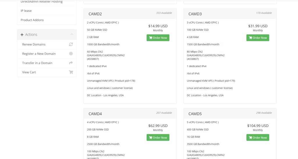 Hostdare 洛杉矶三网优化 VPS（AMD款）限时优惠：24.69 美元/年起插图1