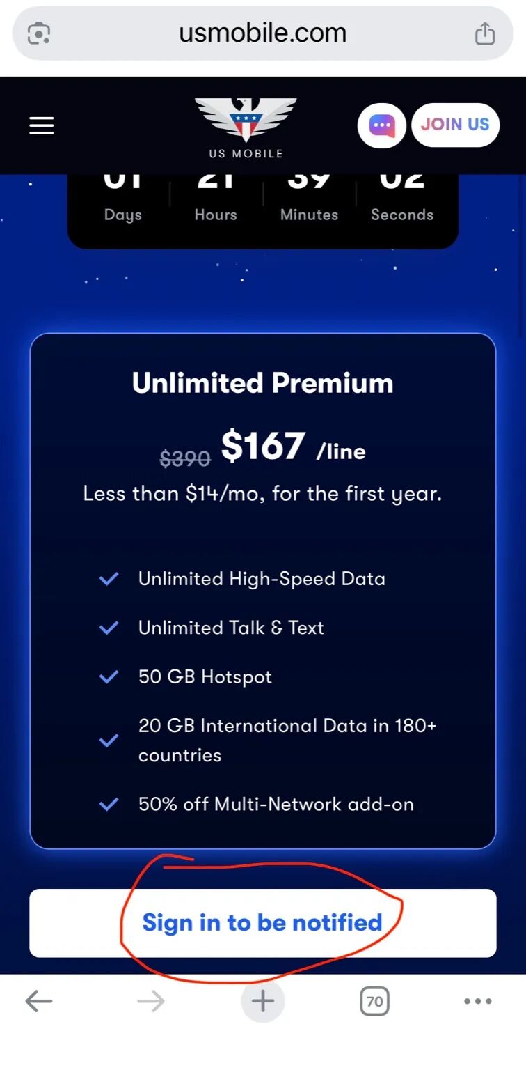 美区最强电话卡 US Mobile 黑五 167 刀,超级大羊毛插图1 美区最强电话卡 US Mobile 黑五 167 刀,超级大羊毛插图1