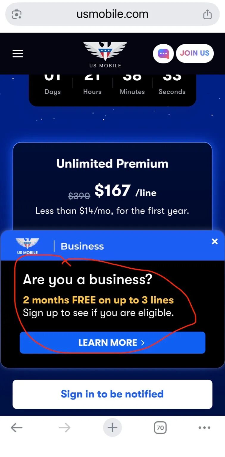 美区最强电话卡 US Mobile 黑五 167 刀,超级大羊毛插图2 美区最强电话卡 US Mobile 黑五 167 刀,超级大羊毛插图2